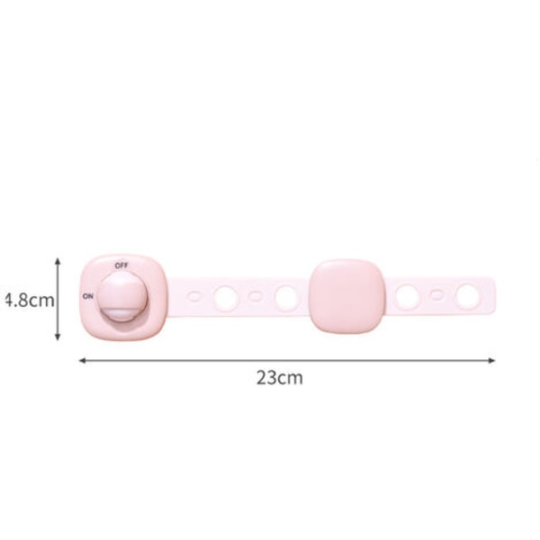 Minimonitoiminen baby turvasalpa tarranauhalla kaappeihin, laatikoihin, uuneihin, jääkaappiin (8 kpl, harmaa)