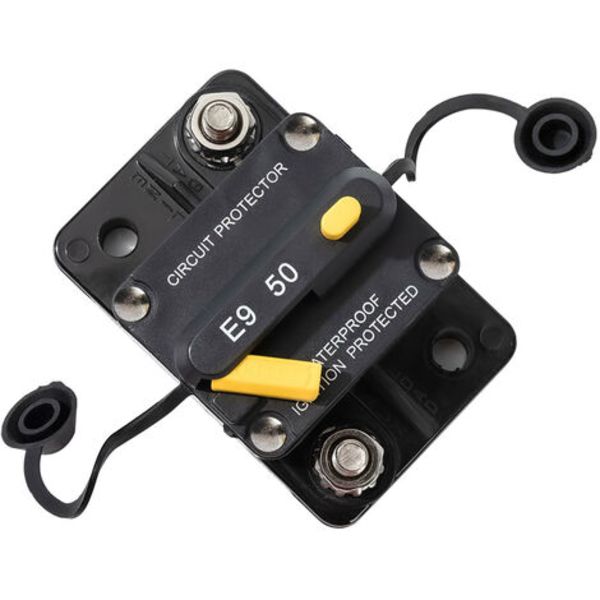 50 Amp strømafbryder Strømafbryder med manuelle kontakter DC 12V-48V, vandtæt (50A)