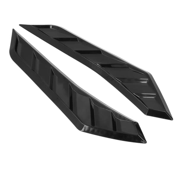 2 STK. Blank Sort Motorhjelmsventiler Gummi Front Motorhjelmsventil Universal Bil