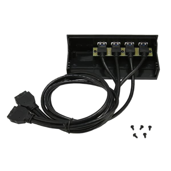 USB3.0 Hub Frontpanel 5 Gbps 4 porter 19-pinners optisk stasjonsfrontpanel for 5,25 tommers PC-kabinett