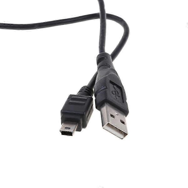 0,8 m Mini USB-kabel USB 2.0 hann A til Mini B 5-pinners kabel ladeledning for GPS, ny 2026