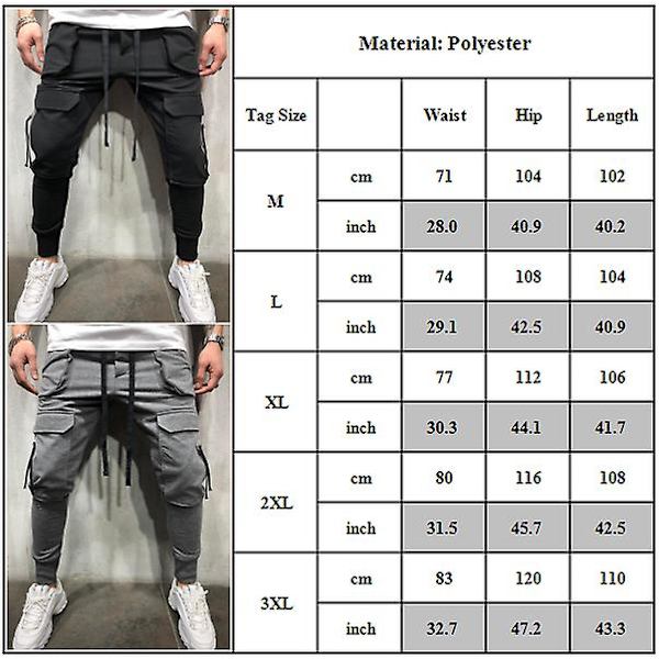 Miesten tavalliset kiristysnauhaleggingsit Gray L