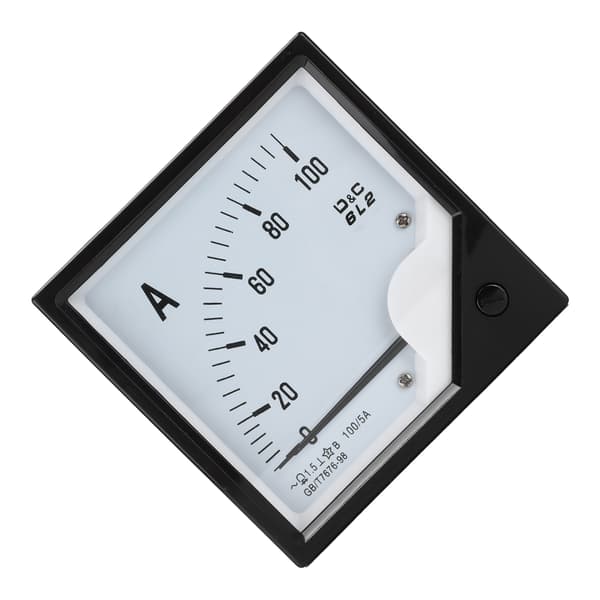 6L2 100A 5A Analogt Panel Amperemeter Pointer Strømmåler Kjemisk Industri