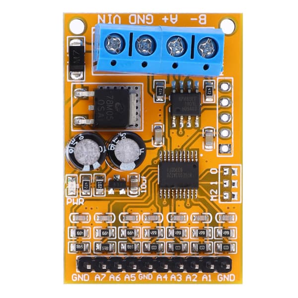 R4AVA07 7-kanals RS485 Spænding Analog Kollektor ADC Modbus RTU Funktionskode 03 06
