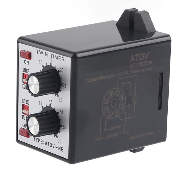 Vred Kontroll Tidsbrytare Relä Timer ATDV NE AC110V 220V
