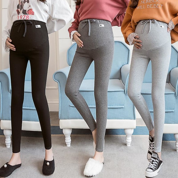 Legging för gravida kvinnor dark grey L