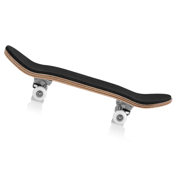 Lonn Trälegering Greppbräda Finger Skateboards Stress Relief Gåva Vit Låda