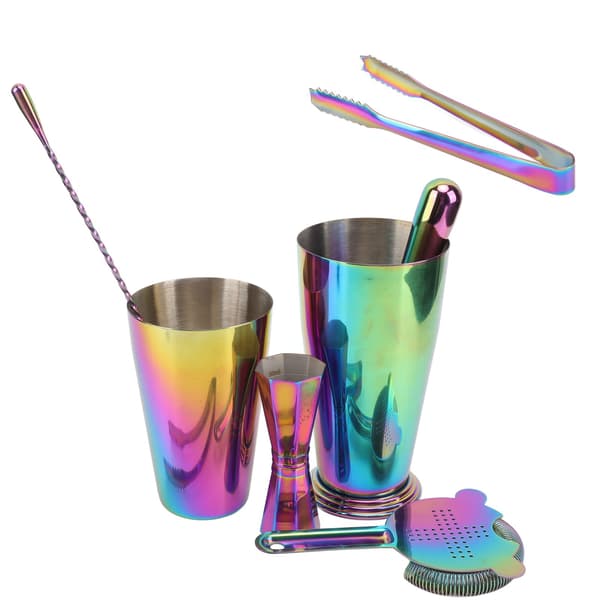 Professionell 304 Rostfritt Stål Termisk Isolering Cocktail Shaker Jigger Set för Bar Restaurang