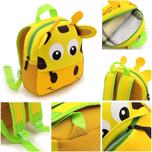 Little Kid Toddler Baby Pojkar Flickor Dagis Förskoleväskor Söta tecknade neoprenryggsäckar för 1-5 år gamla barn, storlek 21*8*26 cm