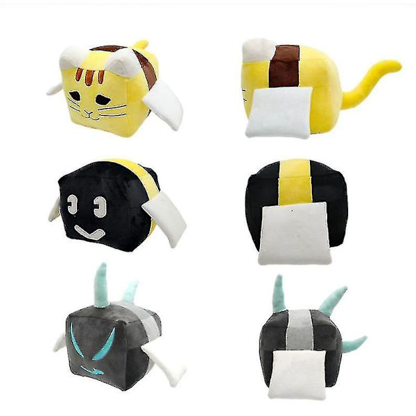 Minecraft Roblox Bee Swarm Simulator Plyslegetøj Kids Gift A Grey