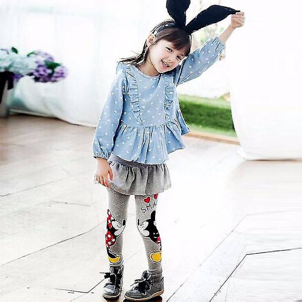 Lasten Mickey ja Minnie leggingsit Grey 5-6 Years