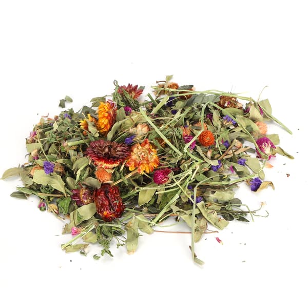 Naturlige tørrede blomster Hamster Marsvin Strøelse Absorberende kattegrus 50g