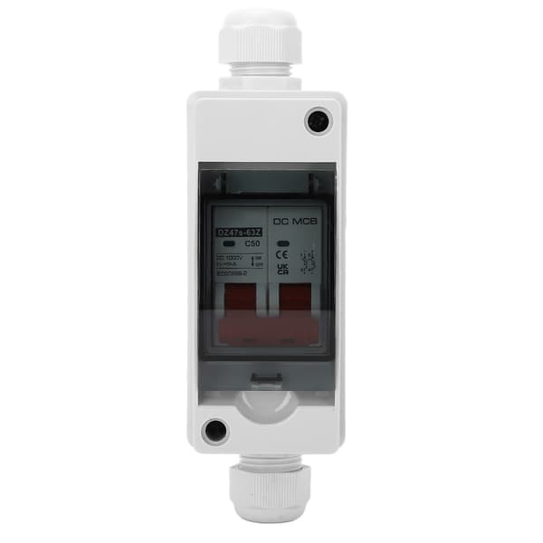 DC Miniature Isolator Switch 2P 50A IP65 Vandtæt Solar PV Switch 1000V