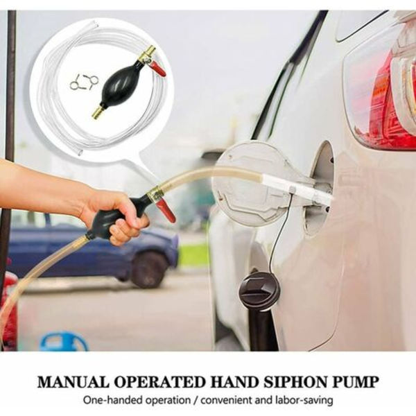 Kannettava manuaalinen polttoaineen siirtopumppu - Manuaalinen polttoaineen siirtopumppu Kannettava auton vesi-/bensiinipumppu Lappo-imuletkulla