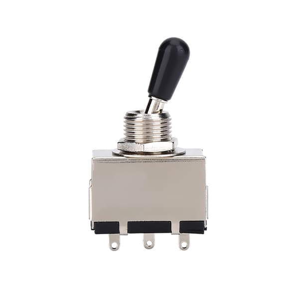 1 st Innesluten 3-vägs Toggle Switch Svart Spets Ersättning för LP Style Elgitarr