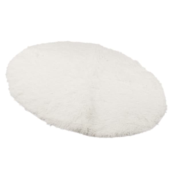 Supermjuk fluffig plyschmatta halkfri modern vardagsrum sovrum vit