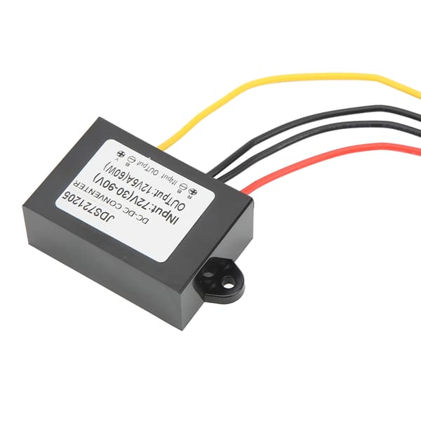 72V till 12V 5A DC Buck Converter Modul med Kabel Spänningstransformator IP67 Vattentät