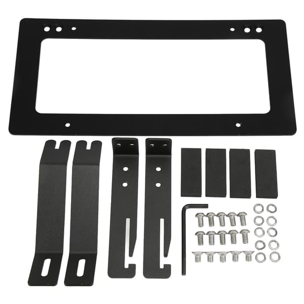 Nummerpladeholder i aluminiumslegering, erstatning for Tesla Model 3 2017-2022, sort