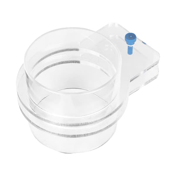 Transparent Akryl Justerbar Akvarium Fiskefoder Holdbar Foderring 100mm