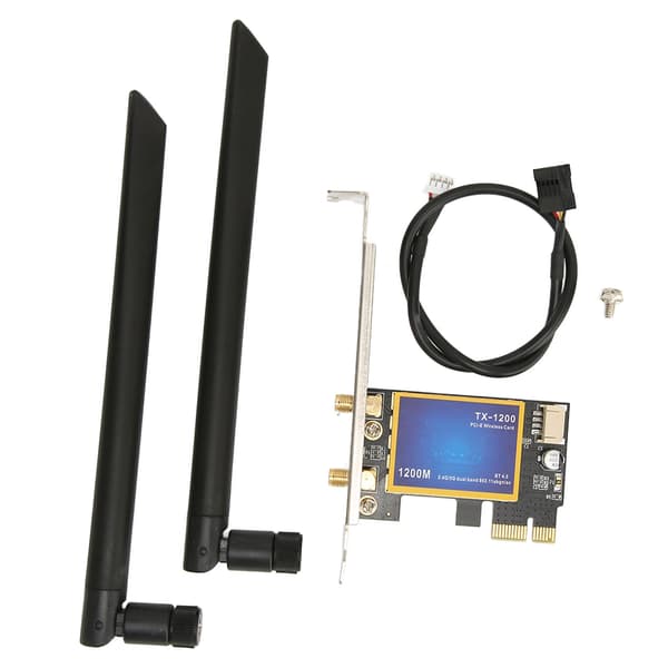 1200 Mbps PCIe x1 WiFi-kort Bluetooth 4.0 Dual Band 2,4 GHz 5 GHz netværksadapter til pc