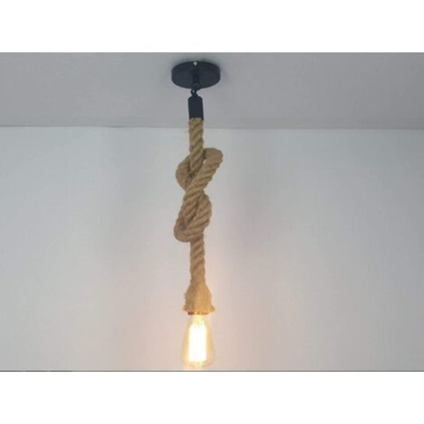 Hamprep ljuskrona industriell taklampa Edison E27 bas (enkelhuvud 1 meter, utan glödlampa)