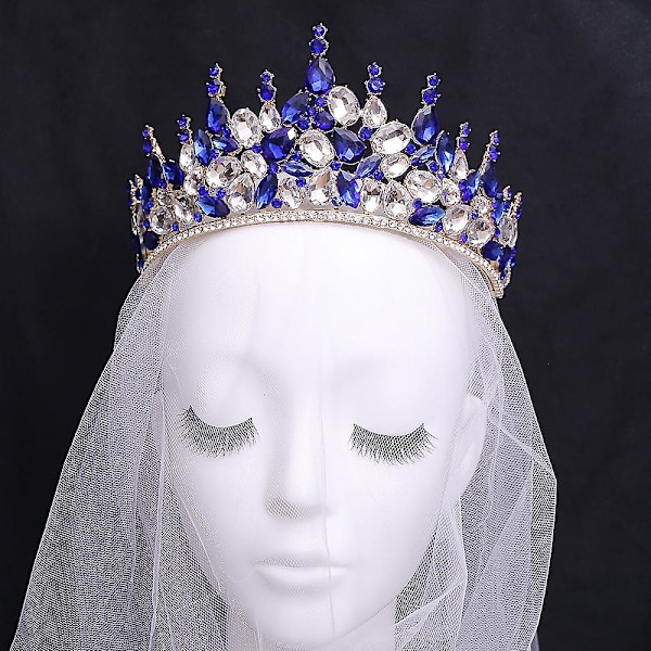 Princess Crown pandebånd med rund krog Udsøgt pandebånd jakkesæt til kvinder Red