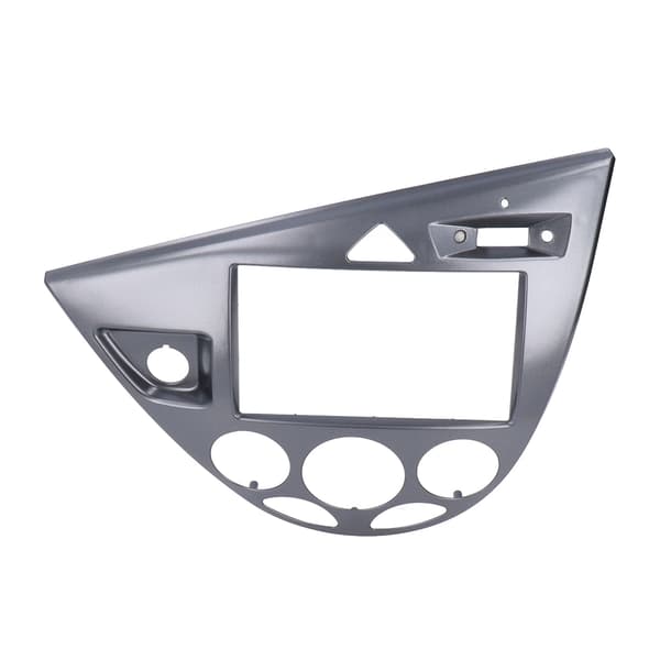 2DIN Audio CD DVD Panel Dashboard Dekoration Plug and Play Erstatning for Focus 1998-2006 Sølvgrå