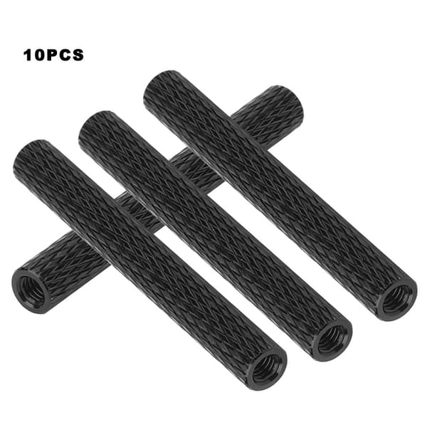 10 stk. M3x40mm Runde Aluminium Afstandsstykker Stud Monteringsstænger Sort til Quadcopter