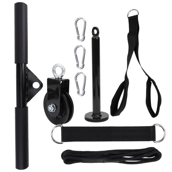 9-delars DIY Träningsutrustningsset Laststift Triceps Pulldown Remhjulssystem