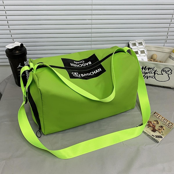 Duffle Polyester Gym Sports & Travel Bag Unisex Fitness Bag (grøn)