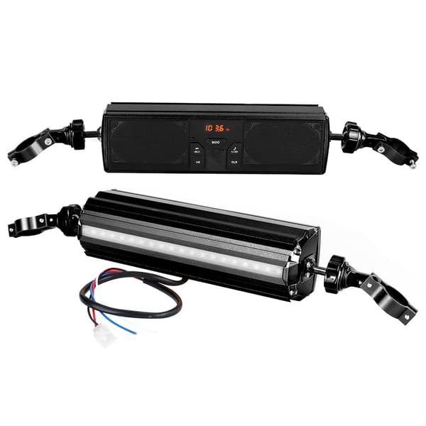 Vandtæt Motorcykel Styr Audio System Sort Anti Side Lyd