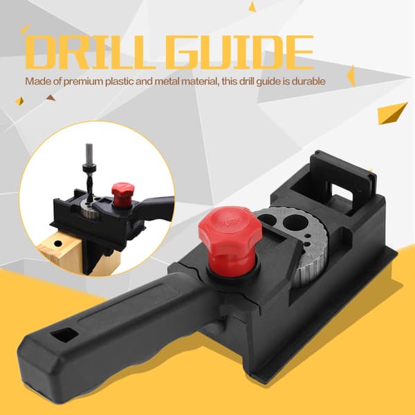 Träbearbetning Dowel Hål Borrguide Set 38 st