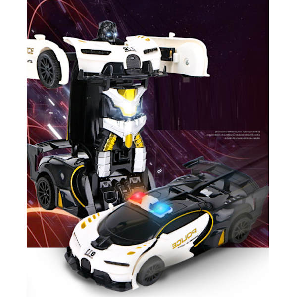 Transformer Toy Robot Automalli Sähköinen kaukosäädin Leluauto (Tummansininen)