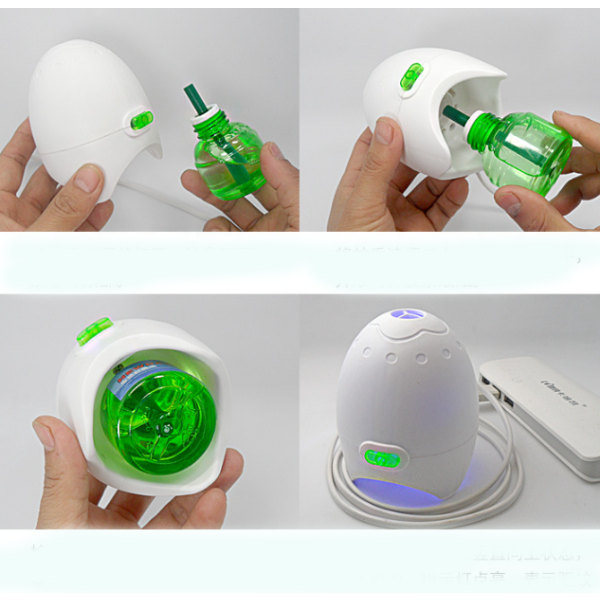Elektrisk myggavstötare USB Treasure Car Utomhus Mosquito Killer Liquid,