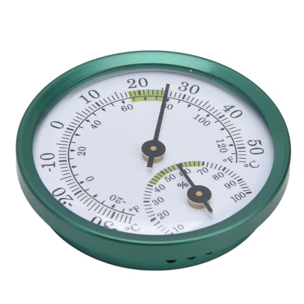 Mini Veggmontert Termometer Hygrometer Transparent Stor Skjerm