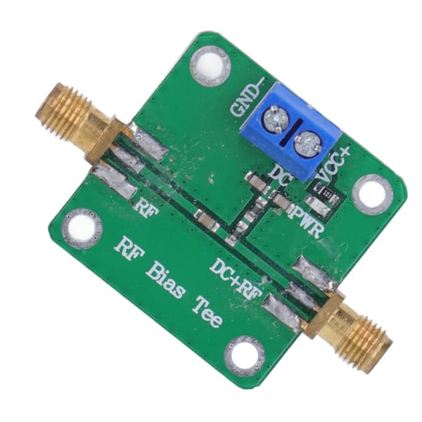 Bias Tee Modul RF Mikrobølge DC Blocker Filter Board Elektronisk Komponent 10MHz til 6000MHz