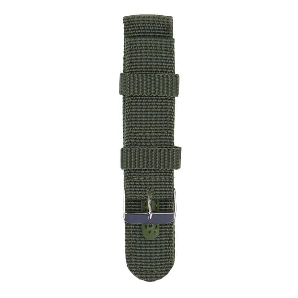 22 mm Lærred Quick Release Udskiftningsurrem Grøn til Mænd og Kvinder