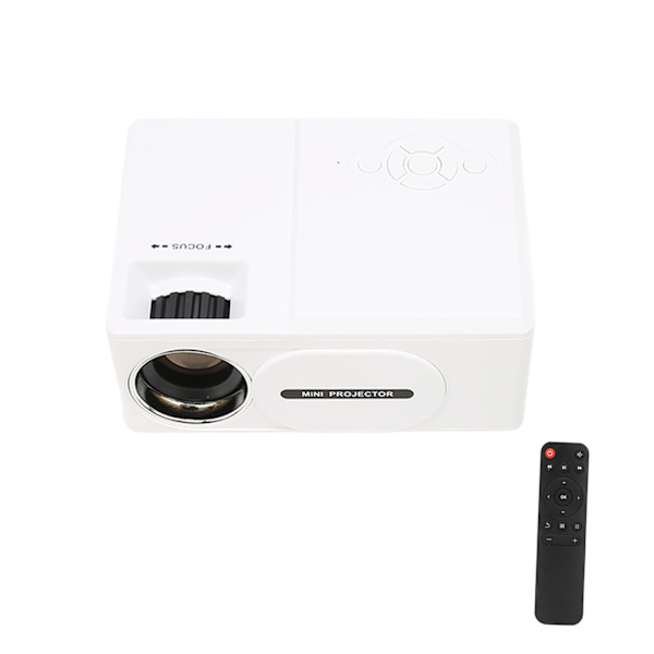 1080P Full HD Mini Multimedieprojektor Multifunksjonell Multikompatibel 110 til 240V EU-plugg