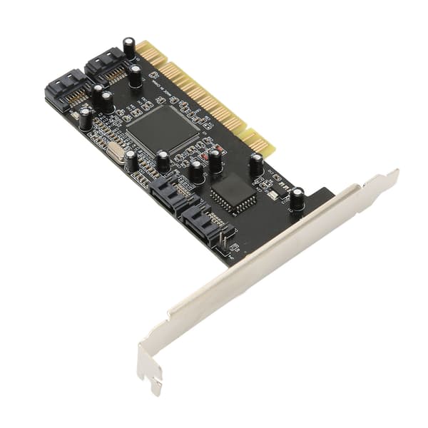 PCI 4 Port SATA Controller Card 1.5 Gbps Överföringshastighet för Stationär HDD SSD