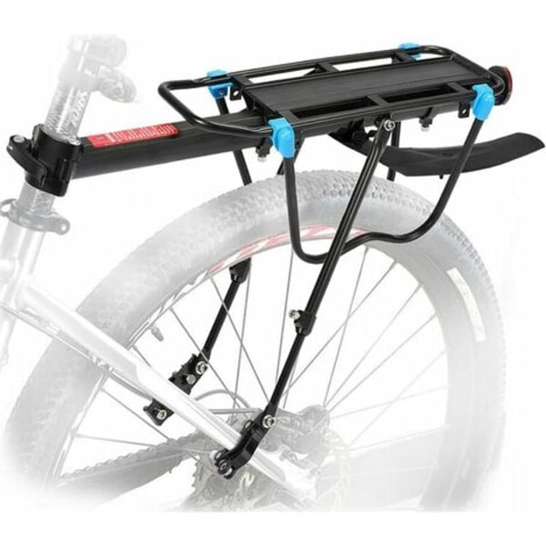 Takapyöräteline 50 kg:n kapasiteetilla, säädettävä MTB-pyörätelineen satulatolppa siipiheijastimella vuoristopyöräilyyn