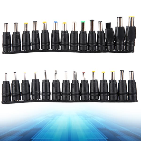 28PCS Universal Multifunktionell 5.5mm DC Laptop Notebook Strömförsörjning Laddare Adapter