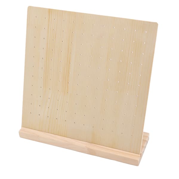 Stud Display Pegboard Stor Kapacitet Holdbart Træ Smykker Ørering Display Board Holder 66 Par