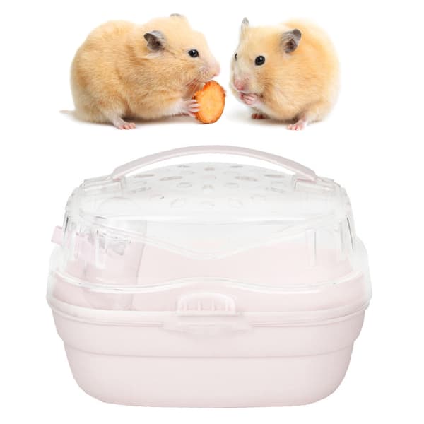 Hamsterbæreveske Lett Bærbar Lite Dyr Reise Kirsebærrød