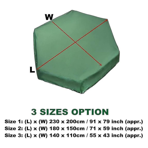 Cover, Hexagon Sandlåda Sandlåda Cover med dragsko Vattentät Sandlåda Cover Oxford Cover För Sandlåda Canopy Sand Leksaker Protec