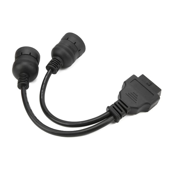 29,5 cm lastbil diagnostisk adapterkabel 16-pin OBD2 til 9+6-pin scannerforbindelse
