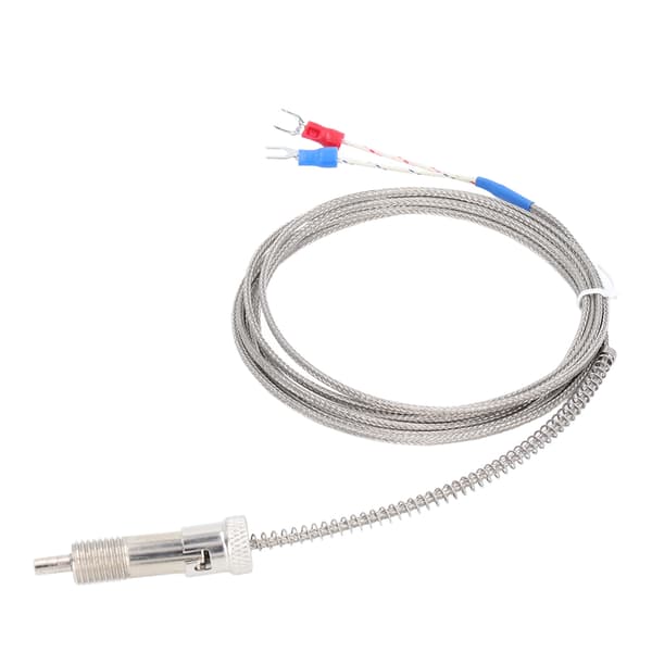 K-typ Termoelement Temperatursensor 0-400C M12 Gänga Kompressionsfjäder 4m 13.12ft
