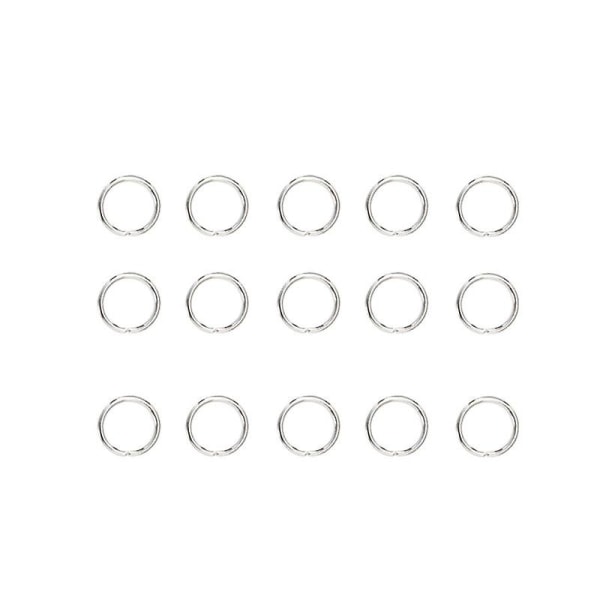 200 stk Nøgleringe Diy Rustfrit Stål Split Ringe Smykker Circle Nøgleringe Ringe Til Nøglering Crafts Halskæde