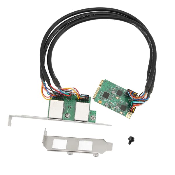 Mini PCIE Gigabit Ethernet Kort 10 100 1000Mbps Driverfri RJ45 Interface 2 Porte RTL8111H Chip Gigabit Internetkort til PC