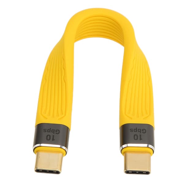 USB C till USB C-kabel 13,5 cm Hane till Hane 100W 5A Snabbladdning 10Gbps Dataöverföring