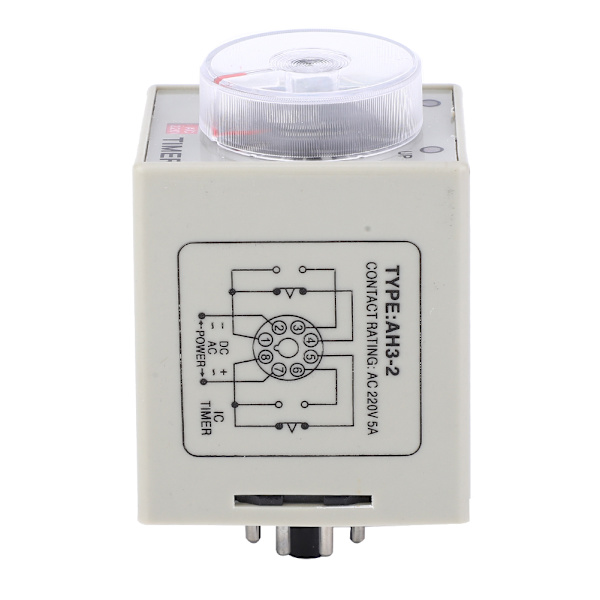 AH3 2 Tidsrelæ Mini Delay Controller Timer AC 220V til Automatisk Kontrolsystem 10S